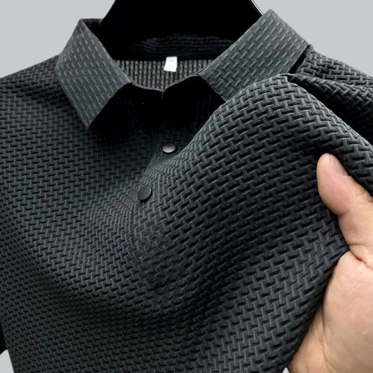 Minimal Textured Polo