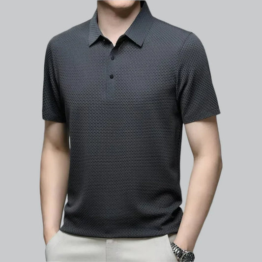 Minimal Textured Polo